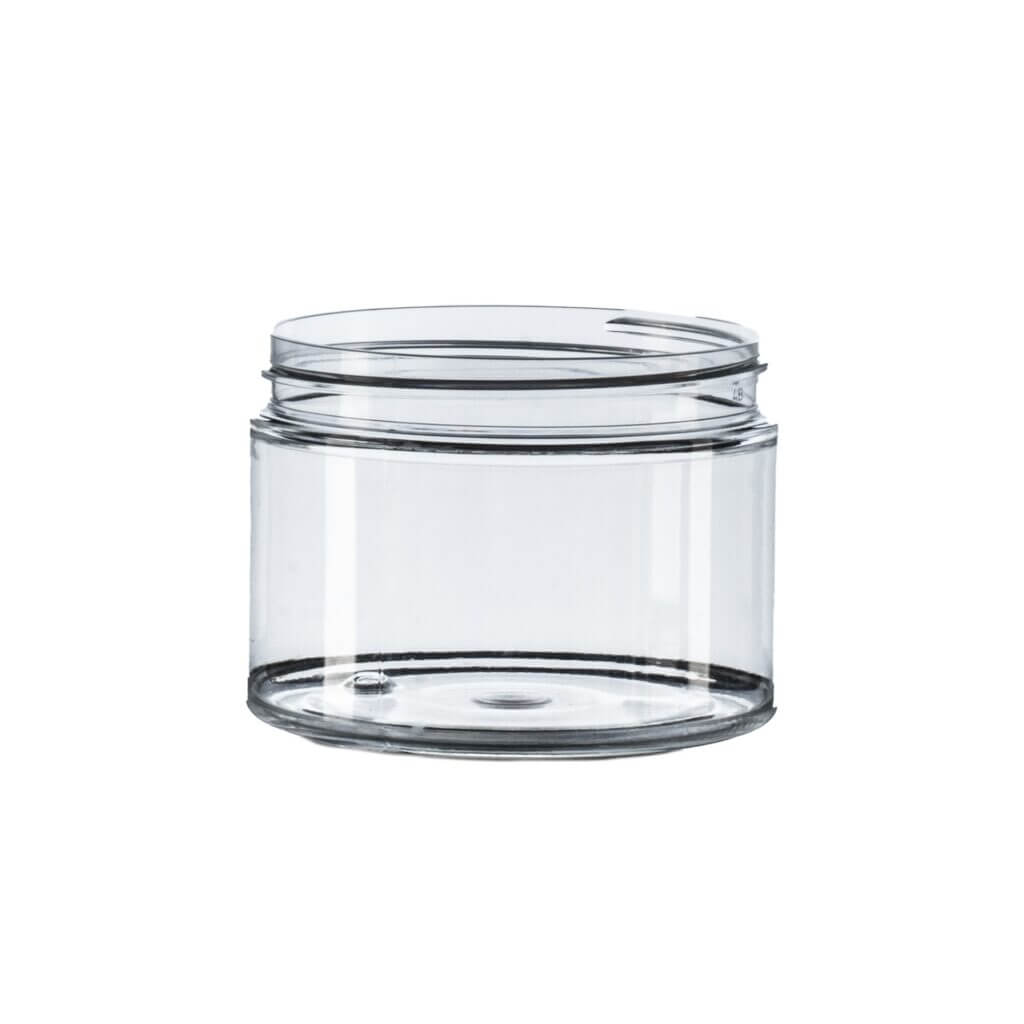150ml Clear PET Straight Sided Jar, 70/400