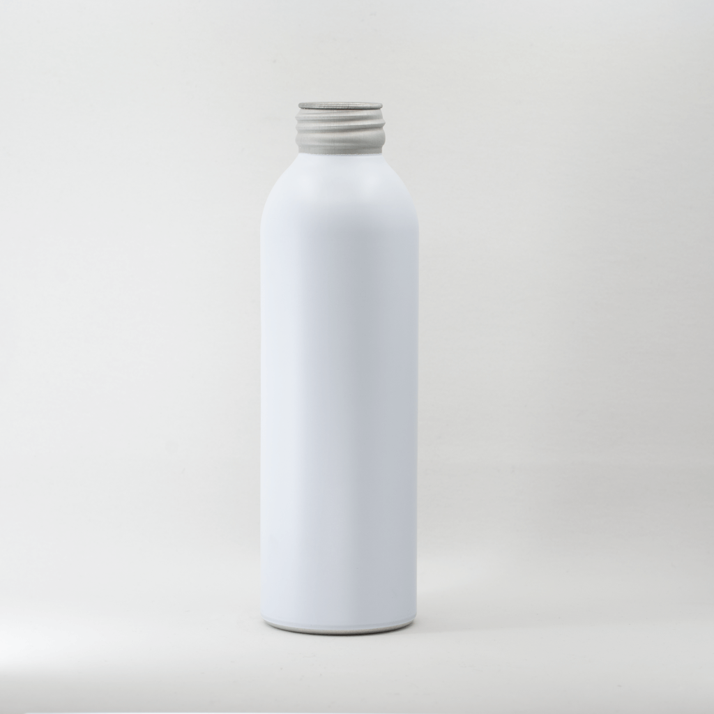 500ml Matte White Aluminium Bottle, ROPP38